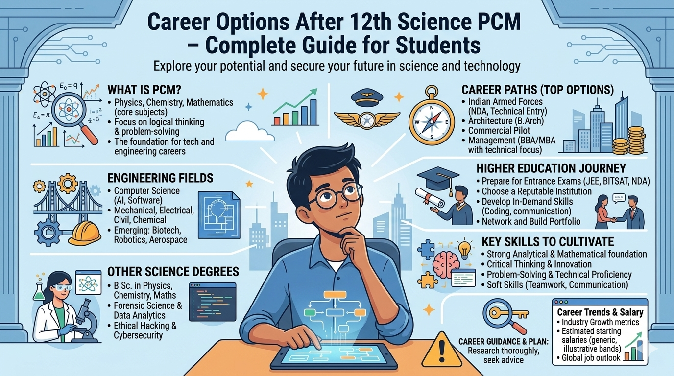 Career Options After 12th Science PCM
